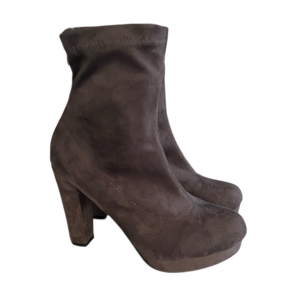 Bu Collection Faux Suede Boots - Picture 1 of 7